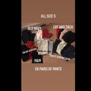 Size 5 pants bundle of 20!